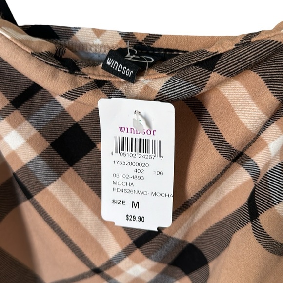 Windsor Plaid Bodycon Dress NWT - Picture 2 of 7